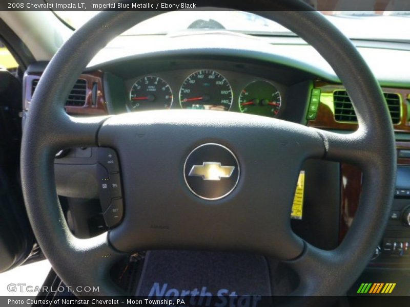 Imperial Blue Metallic / Ebony Black 2008 Chevrolet Impala LT