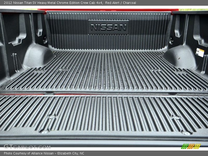 Red Alert / Charcoal 2012 Nissan Titan SV Heavy Metal Chrome Edition Crew Cab 4x4