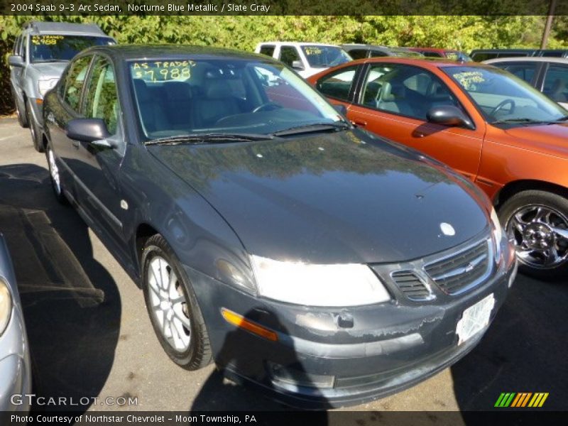 Nocturne Blue Metallic / Slate Gray 2004 Saab 9-3 Arc Sedan