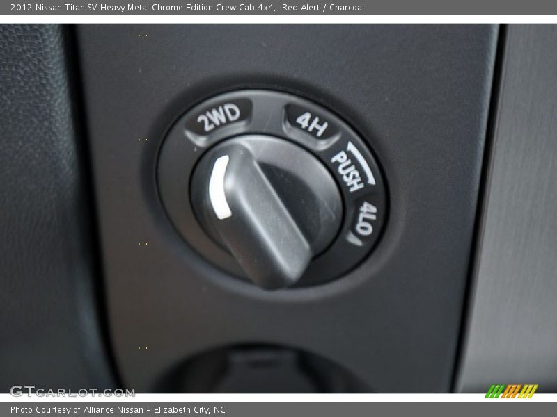 Controls of 2012 Titan SV Heavy Metal Chrome Edition Crew Cab 4x4