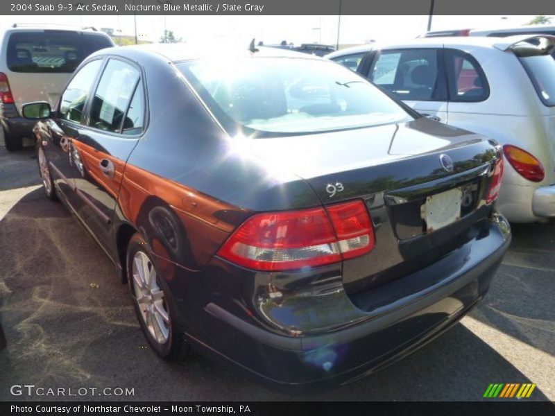 Nocturne Blue Metallic / Slate Gray 2004 Saab 9-3 Arc Sedan