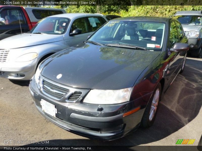 Nocturne Blue Metallic / Slate Gray 2004 Saab 9-3 Arc Sedan