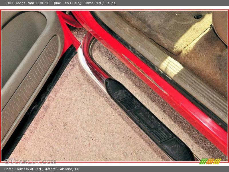 Flame Red / Taupe 2003 Dodge Ram 3500 SLT Quad Cab Dually