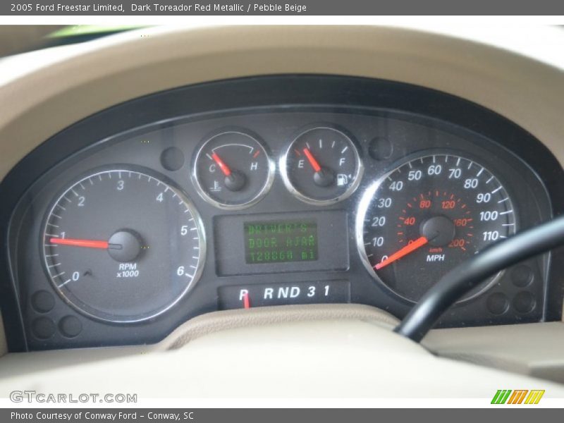 Dark Toreador Red Metallic / Pebble Beige 2005 Ford Freestar Limited