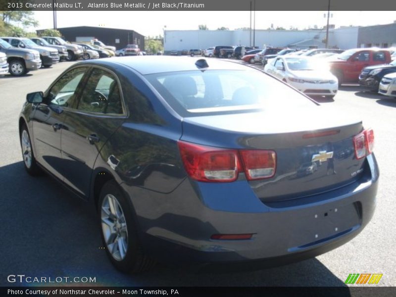 Atlantis Blue Metallic / Jet Black/Titanium 2013 Chevrolet Malibu LT