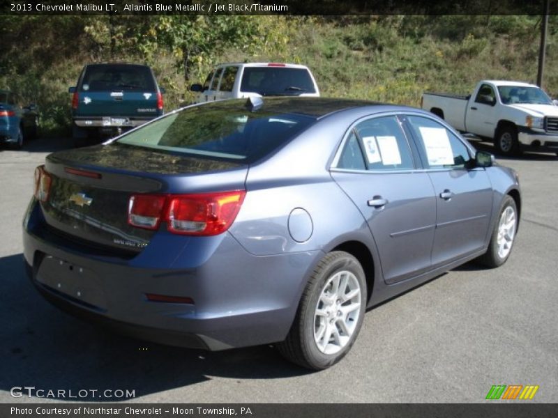Atlantis Blue Metallic / Jet Black/Titanium 2013 Chevrolet Malibu LT