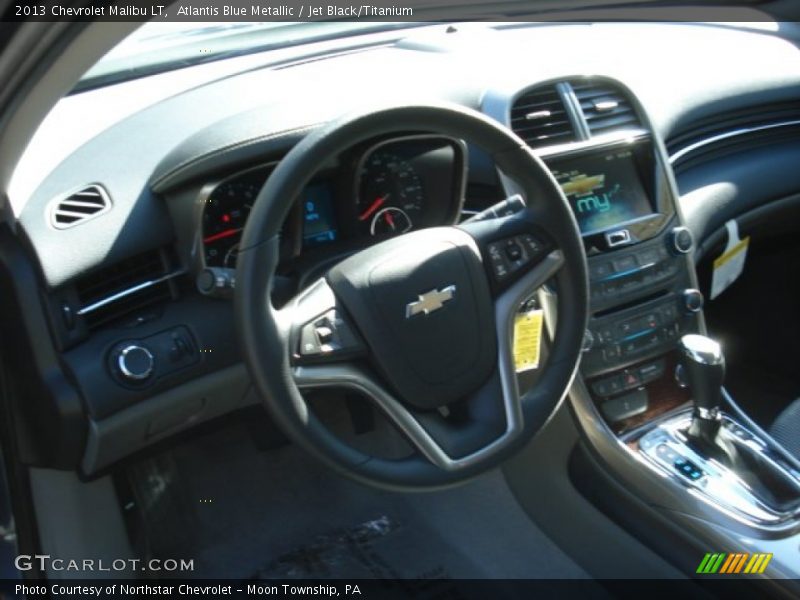 Atlantis Blue Metallic / Jet Black/Titanium 2013 Chevrolet Malibu LT