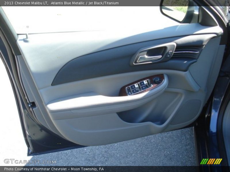 Atlantis Blue Metallic / Jet Black/Titanium 2013 Chevrolet Malibu LT