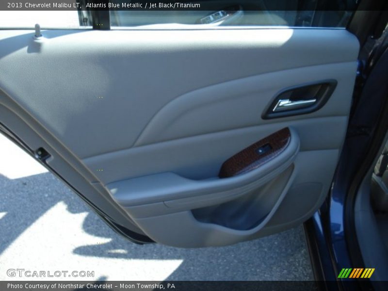 Atlantis Blue Metallic / Jet Black/Titanium 2013 Chevrolet Malibu LT