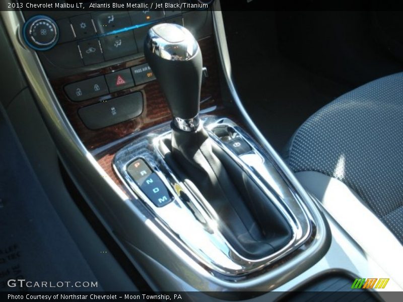 Atlantis Blue Metallic / Jet Black/Titanium 2013 Chevrolet Malibu LT