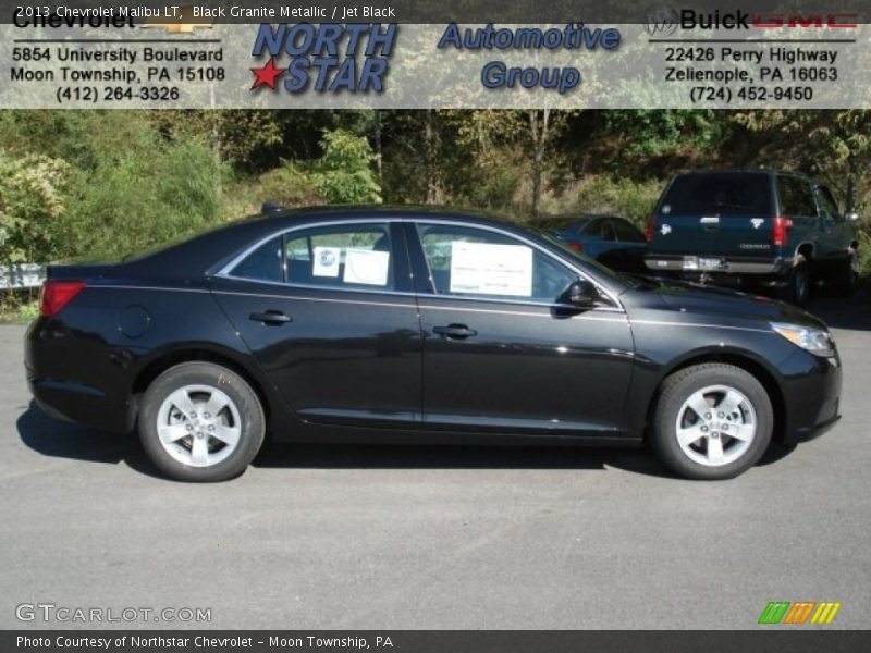 Black Granite Metallic / Jet Black 2013 Chevrolet Malibu LT