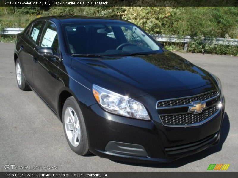 Black Granite Metallic / Jet Black 2013 Chevrolet Malibu LT