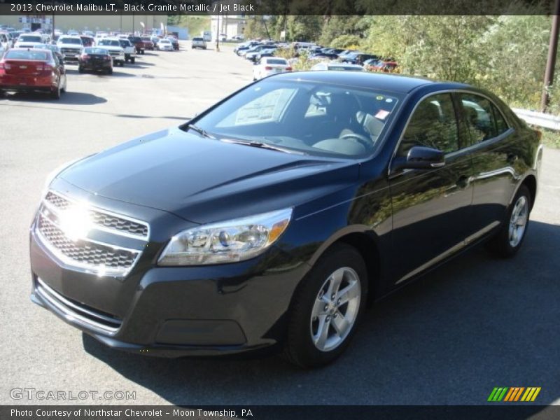 Black Granite Metallic / Jet Black 2013 Chevrolet Malibu LT
