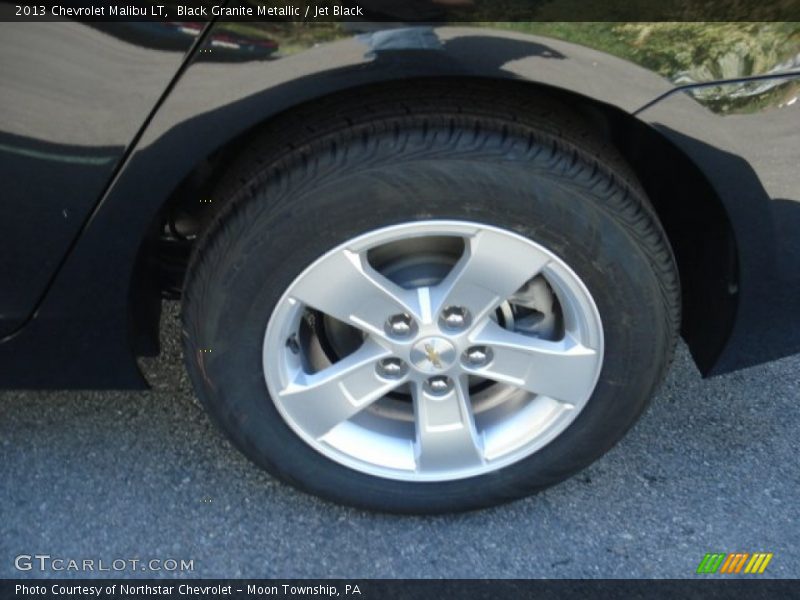 Black Granite Metallic / Jet Black 2013 Chevrolet Malibu LT