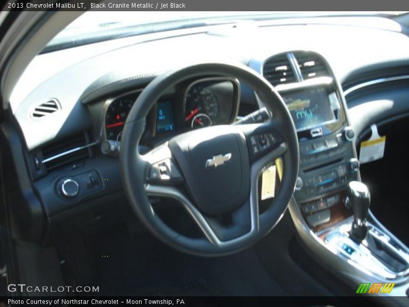 Black Granite Metallic / Jet Black 2013 Chevrolet Malibu LT