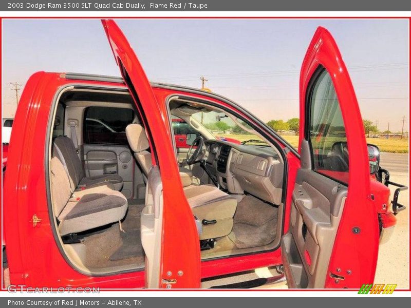 Flame Red / Taupe 2003 Dodge Ram 3500 SLT Quad Cab Dually
