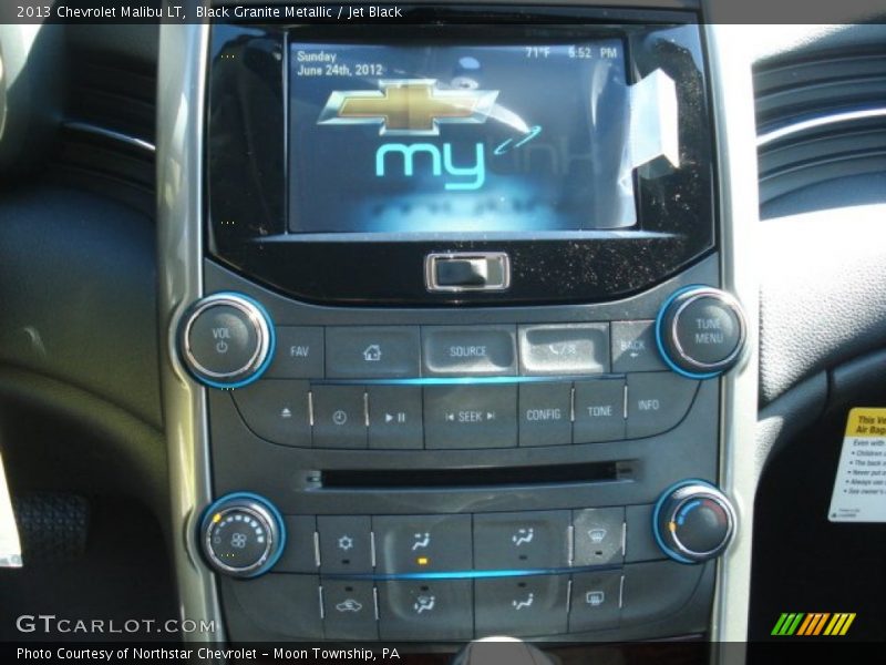 Black Granite Metallic / Jet Black 2013 Chevrolet Malibu LT
