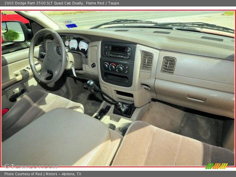 Flame Red / Taupe 2003 Dodge Ram 3500 SLT Quad Cab Dually