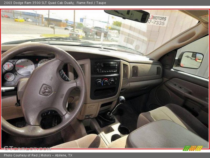 Flame Red / Taupe 2003 Dodge Ram 3500 SLT Quad Cab Dually