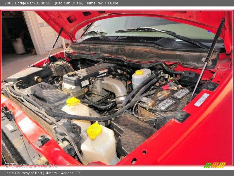 Flame Red / Taupe 2003 Dodge Ram 3500 SLT Quad Cab Dually