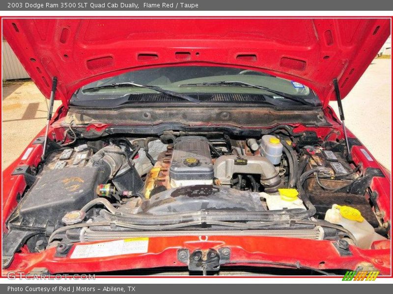 Flame Red / Taupe 2003 Dodge Ram 3500 SLT Quad Cab Dually