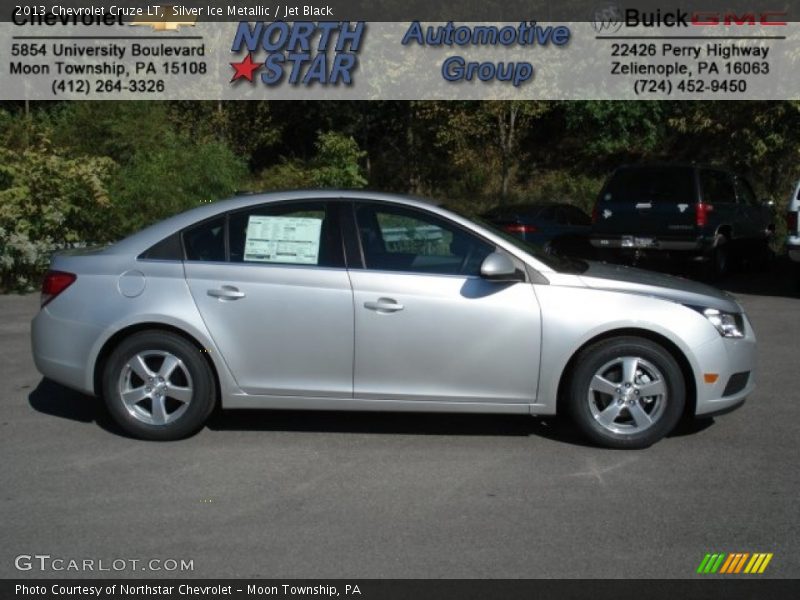 Silver Ice Metallic / Jet Black 2013 Chevrolet Cruze LT