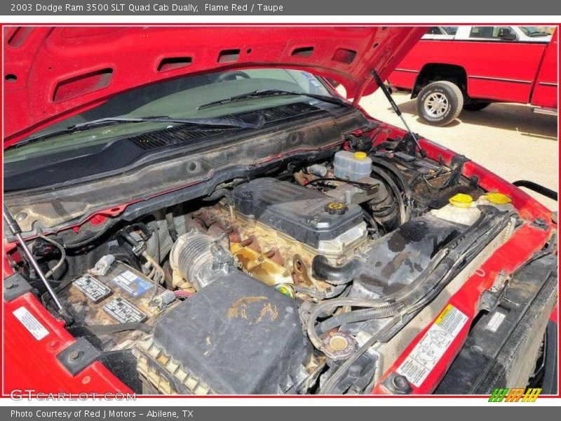 Flame Red / Taupe 2003 Dodge Ram 3500 SLT Quad Cab Dually