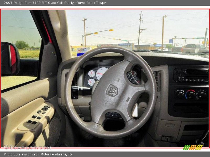 Flame Red / Taupe 2003 Dodge Ram 3500 SLT Quad Cab Dually