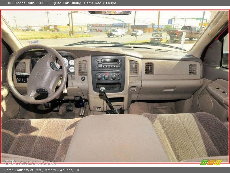 Flame Red / Taupe 2003 Dodge Ram 3500 SLT Quad Cab Dually