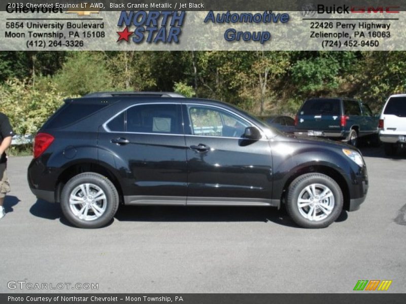 Black Granite Metallic / Jet Black 2013 Chevrolet Equinox LT AWD