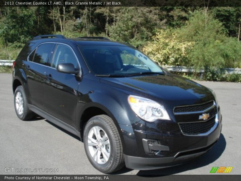 Black Granite Metallic / Jet Black 2013 Chevrolet Equinox LT AWD