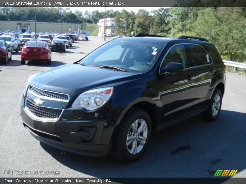 Black Granite Metallic / Jet Black 2013 Chevrolet Equinox LT AWD