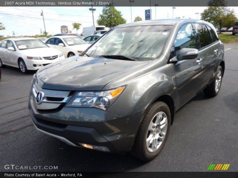 Nimbus Gray Metallic / Ebony 2007 Acura MDX Technology