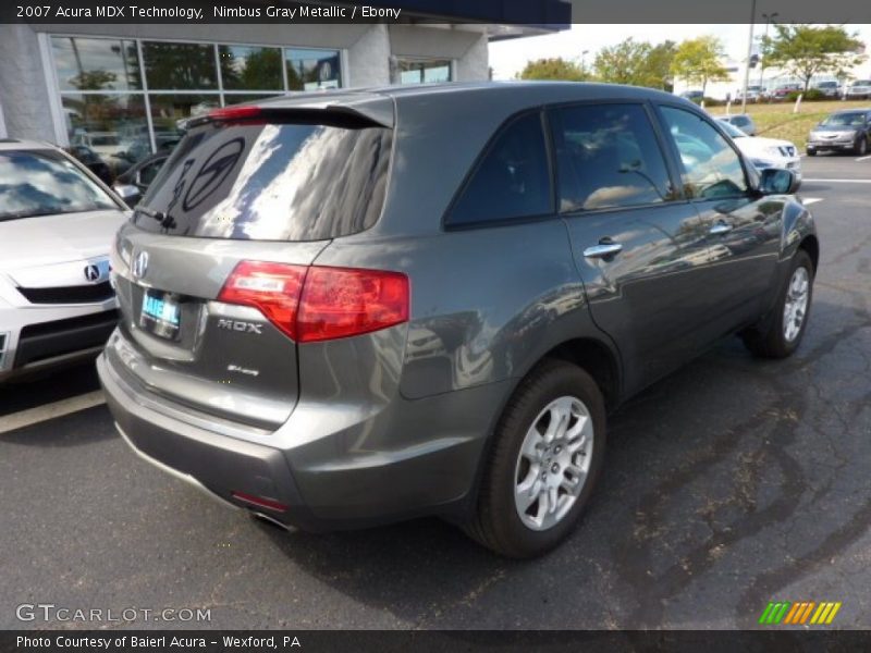 Nimbus Gray Metallic / Ebony 2007 Acura MDX Technology