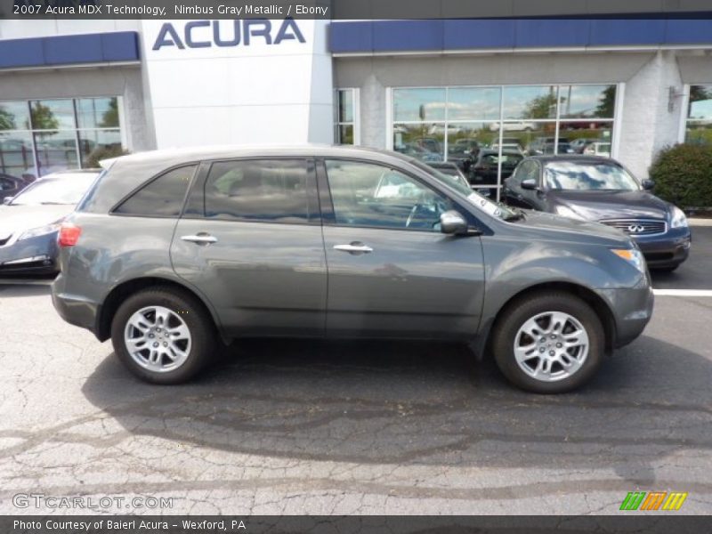 Nimbus Gray Metallic / Ebony 2007 Acura MDX Technology