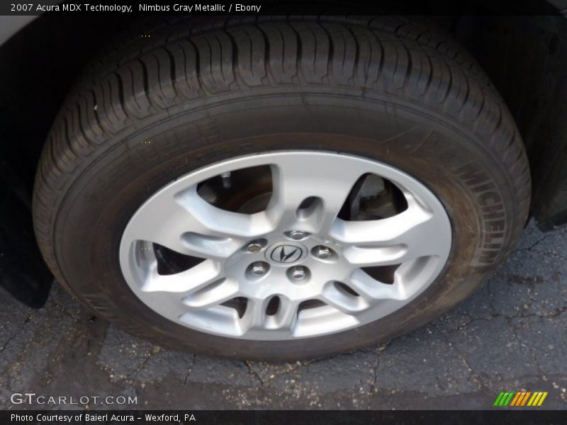 Nimbus Gray Metallic / Ebony 2007 Acura MDX Technology