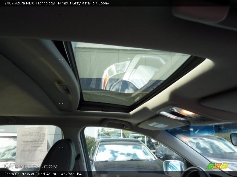 Nimbus Gray Metallic / Ebony 2007 Acura MDX Technology