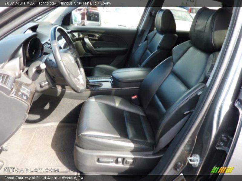 Nimbus Gray Metallic / Ebony 2007 Acura MDX Technology