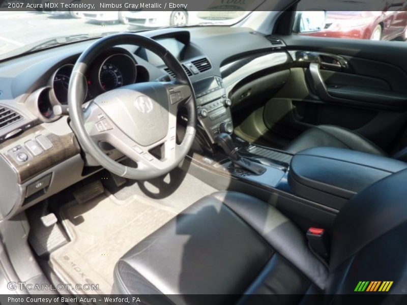 Nimbus Gray Metallic / Ebony 2007 Acura MDX Technology