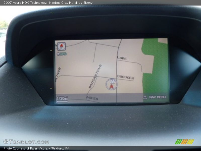 Nimbus Gray Metallic / Ebony 2007 Acura MDX Technology