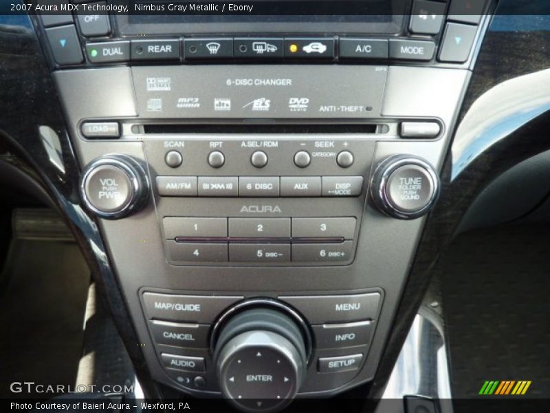 Nimbus Gray Metallic / Ebony 2007 Acura MDX Technology
