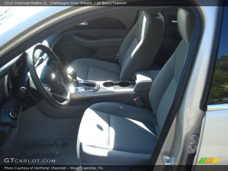 Champagne Silver Metallic / Jet Black/Titanium 2013 Chevrolet Malibu LS