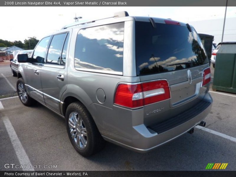 Vapor Silver Metallic / Charcoal Black 2008 Lincoln Navigator Elite 4x4