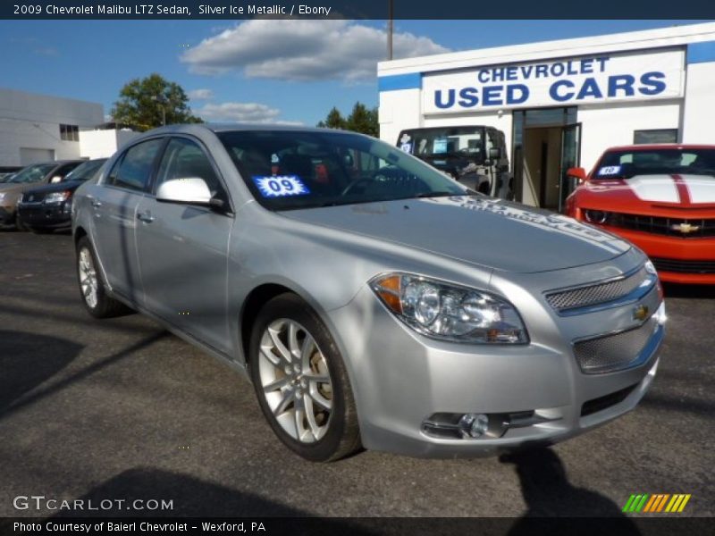 Silver Ice Metallic / Ebony 2009 Chevrolet Malibu LTZ Sedan