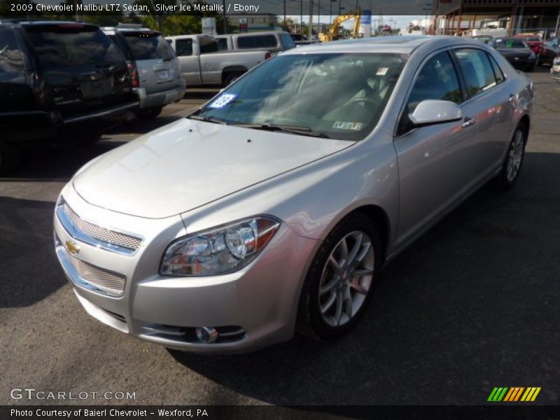 Silver Ice Metallic / Ebony 2009 Chevrolet Malibu LTZ Sedan