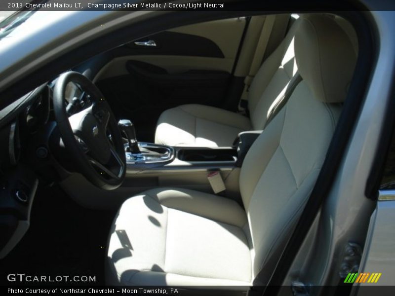 Champagne Silver Metallic / Cocoa/Light Neutral 2013 Chevrolet Malibu LT