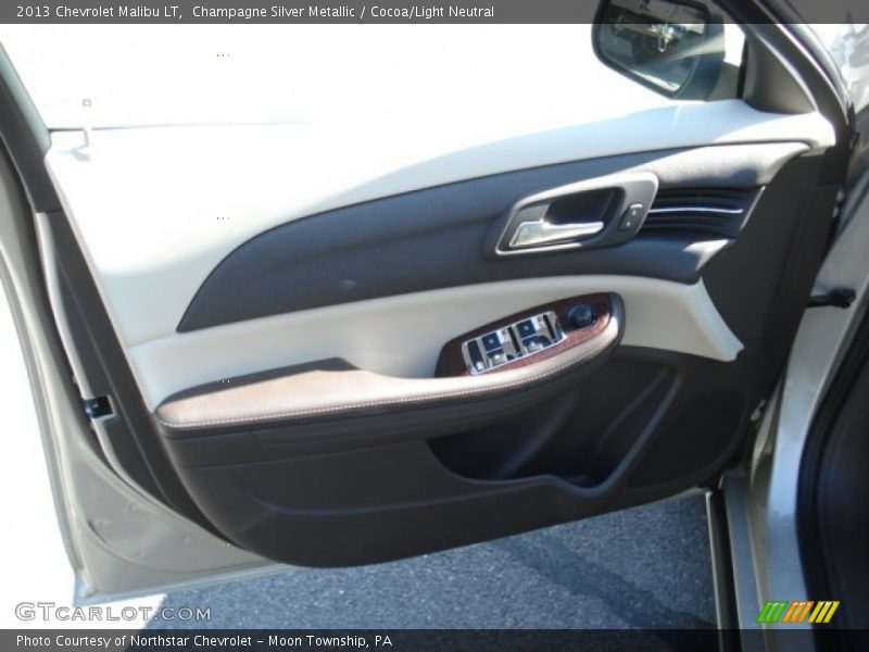 Champagne Silver Metallic / Cocoa/Light Neutral 2013 Chevrolet Malibu LT