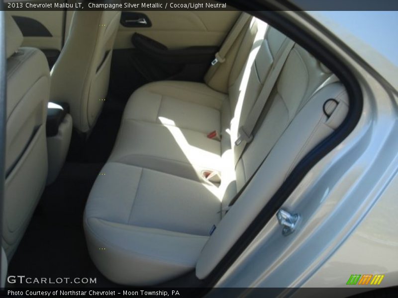 Champagne Silver Metallic / Cocoa/Light Neutral 2013 Chevrolet Malibu LT