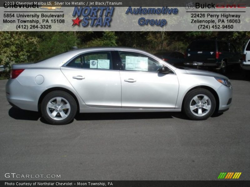 Silver Ice Metallic / Jet Black/Titanium 2013 Chevrolet Malibu LS