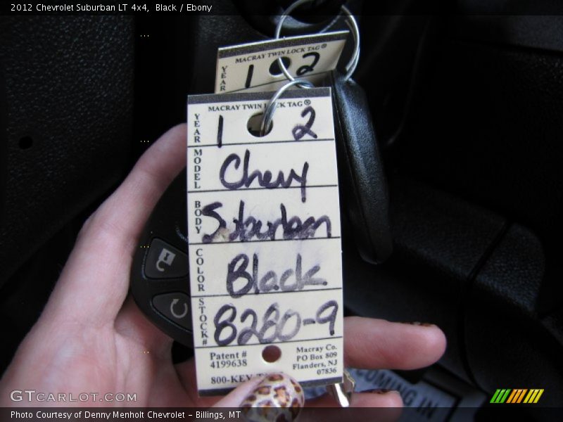 Black / Ebony 2012 Chevrolet Suburban LT 4x4